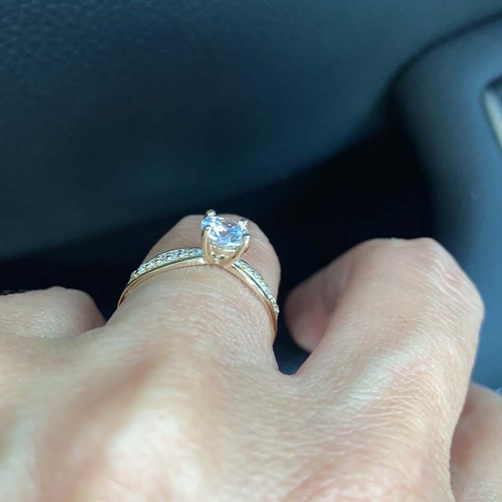 14k Solid Yellow Gold Engagement Ring 1ct Round - Picture 12 of 15